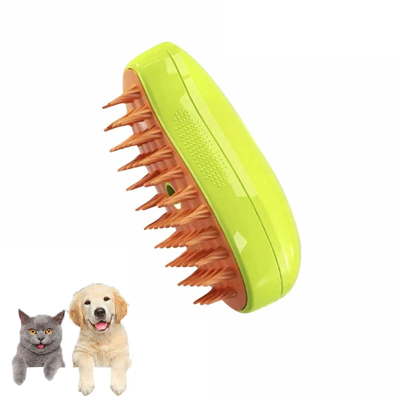 3-in-1 Pet Grooming Steam Brush