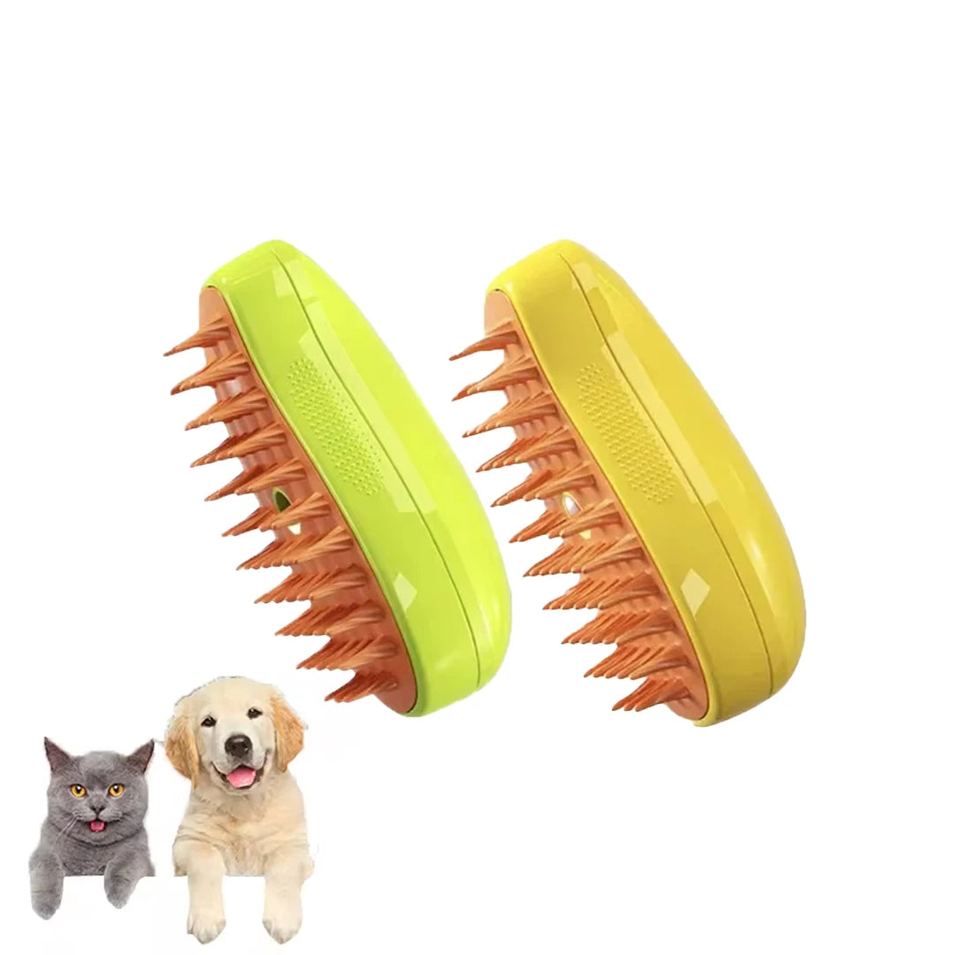 3-in-1 Pet Grooming Steam Brush