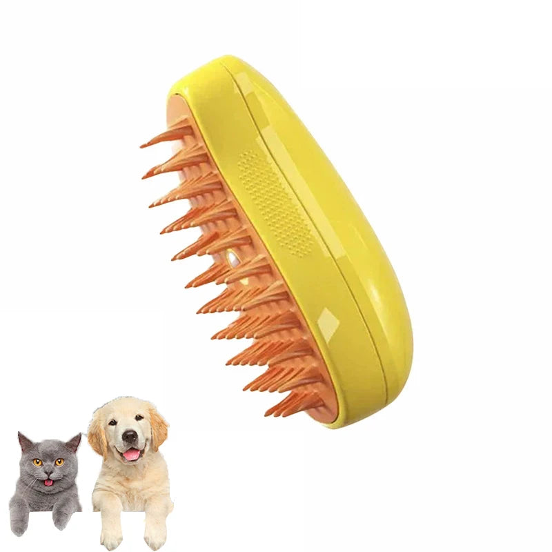 3-in-1 Pet Grooming Steam Brush